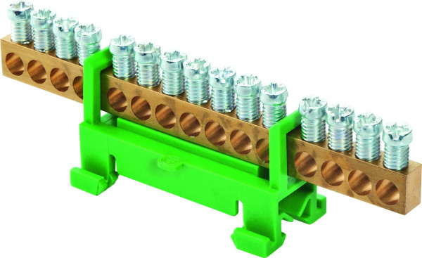 Artikelbild 1 des Artikels 651 S/15 GN/GE Schutzleiterklemmblock 16mm² 15pol