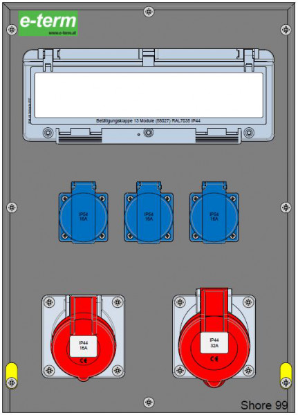 Artikelbild 1 des Artikels Vollgummiverteiler MODBOX WM 0011-3 FI040 IP44 