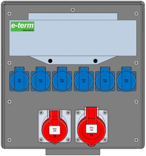 Artikelbild 1 des Artikels Vollgummiverteiler WM 0011-6 FI040 IP44