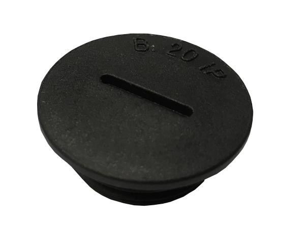 Artikelbild 1 des Artikels BLPO Blindstopfen M32 PA6 V2 Rund RAL9005+OR IP68