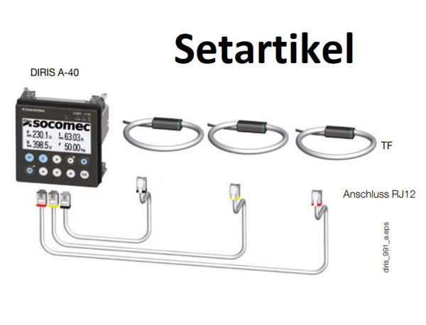 Artikelbild 1 des Artikels DIRIS A-40 Starterpaket inkl. 3 Sensor TF 100-400A