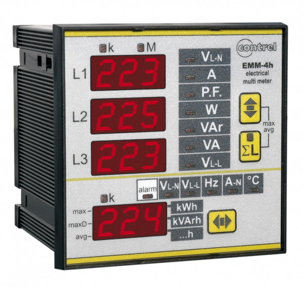 Artikelbild 1 des Artikels Multimeter EMM-4H 2xDO Profibus Wandleranschluss