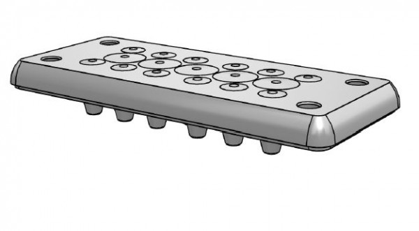 Artikelbild 1 des Artikels Kabeldurchführungsplatte MH-16/17x3-13mm schwarz