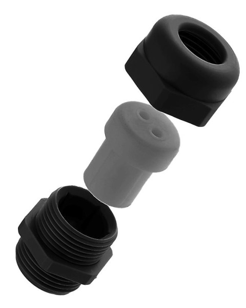 Artikelbild 1 des Artikels POWT Kabelverschraubung M32 DUPLO 7x7mm RAL9005