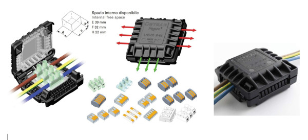 Artikelbild 1 des Artikels Gelbox für 2 x 3polige Steckklemmen bis 2,5mm²