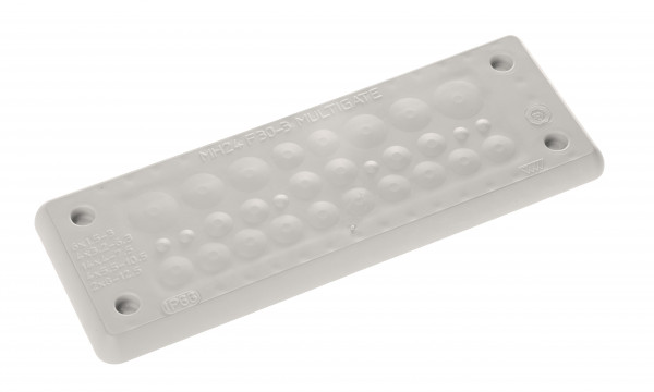 Artikelbild 1 des Artikels Kabeldurchführungsplatte MH-24/30x1,5-10,5mm grau