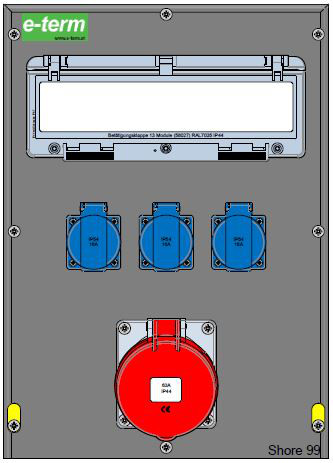 Artikelbild 1 des Artikels Vollgummiverteiler MODBOX WM 0100-3 FI063 IP44