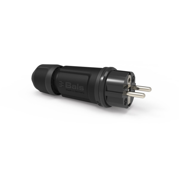 Artikelbild 1 des Artikels SCHUKO Stecker 16A IP54 schwarz Ni SG 7372-1