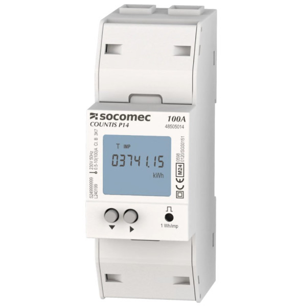Artikelbild 1 des Artikels COUNTIS P14 Wechselstromzähler 1PH 100A Modbus MID