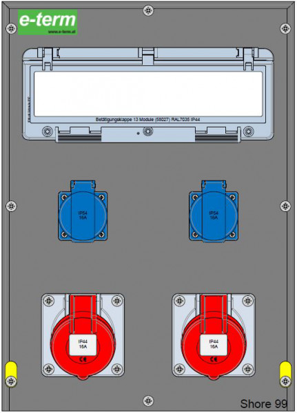Artikelbild 1 des Artikels Vollgummiverteiler MODBOX WM 0002-2 FI040 IP44