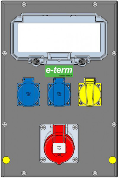 Artikelbild 1 des Artikels Vollgummiverteiler MODBOX WM 0001-2 FI040 IP54 RJ 