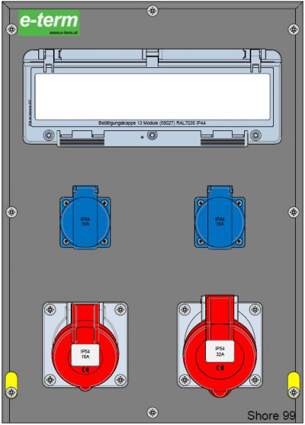 Artikelbild 1 des Artikels Vollgummiverteiler MODBOX WM 0011-2 FI040 IP54