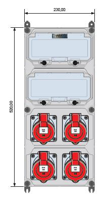 Artikelbild 1 des Artikels Steckdosenkombi VARIABOX WM 0040-0 FI000 IP44