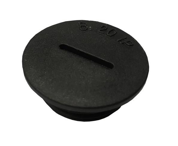 Artikelbild 1 des Artikels BLPO Blindstopfen M32 PA6 rund RAL9005 IP65