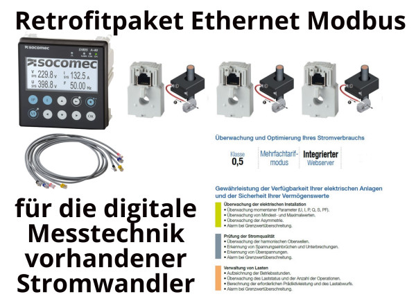Artikelbild 1 des Artikels DIRIS A-40 Messgerät Retrofitpaket Ethernet Modbus