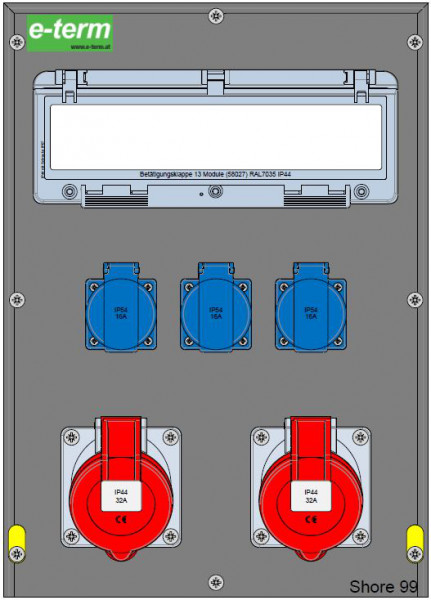 Artikelbild 1 des Artikels Vollgummiverteiler MODBOX WM 0020-3 FI063 IP44 