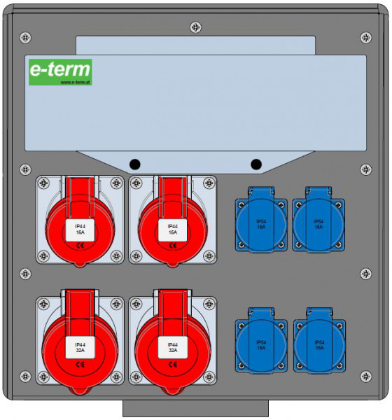 Artikelbild 1 des Artikels Vollgummiverteiler WM 0022-4 FI040 IP44