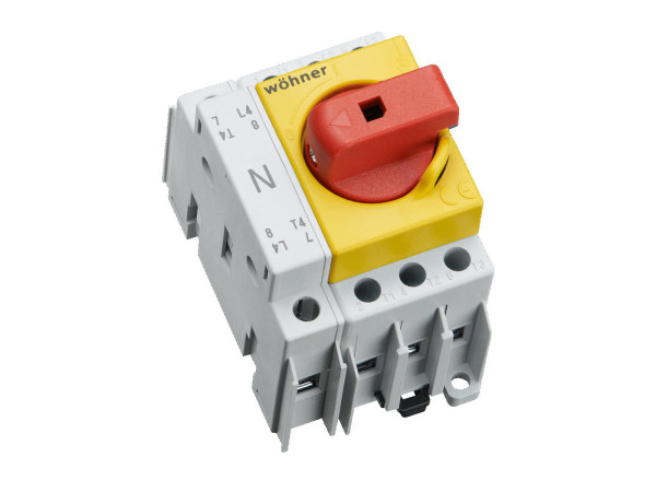 Artikelbild 1 des Artikels 33855 Lasttrennschalter 63A CAPUS 3-polig + N, rg