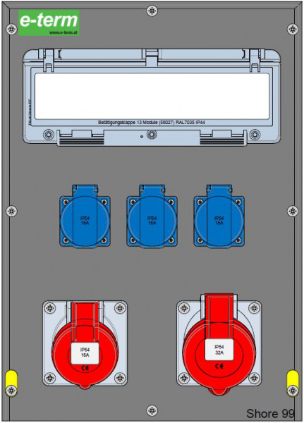 Artikelbild 1 des Artikels Vollgummiverteiler MODBOX WM 0011-3 FI040 IP54 