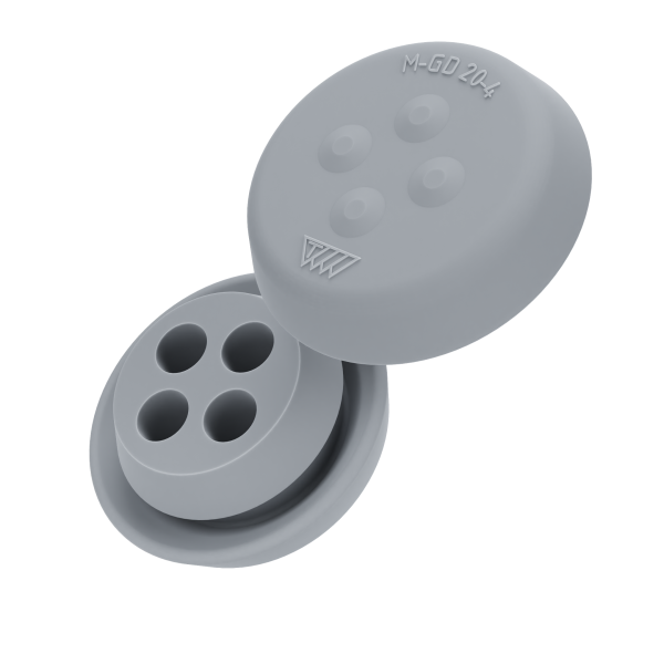 Artikelbild 1 des Artikels Kabeldurchführungstülle M-GD  M20-4 TPE IP65 GR