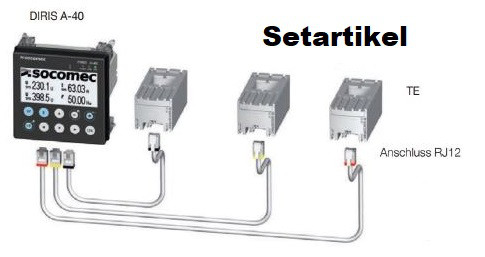 Artikelbild 1 des Artikels SET DIRIS A-40 Messgerät inkl. 3 Sensor 160-630A