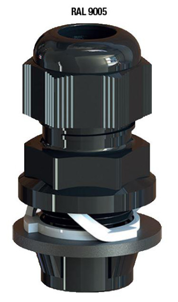 Artikelbild 1 des Artikels Kabelverschraubung Frontfix M32 PA6 RAL9005