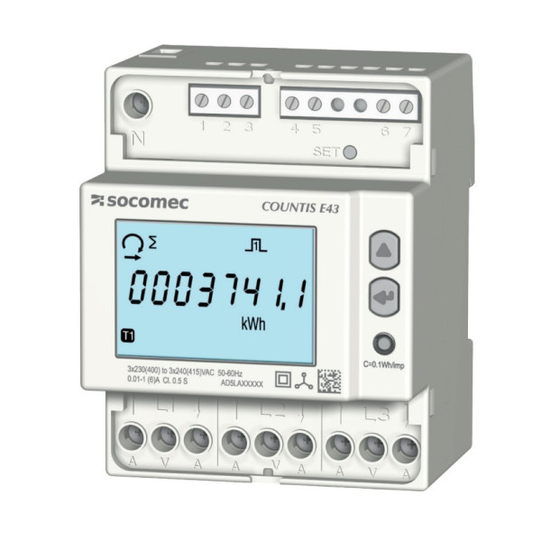 COUNTIS E43 Wandlerzähler 5/1A MODBUS, Drehstrom Wandlerzähler 5/1A, Energiezähler, Messtechnik