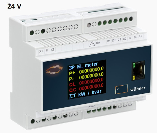 Artikelbild 1 des Artikels 37020 Messgerät Poweranalyser 24V DIN Master