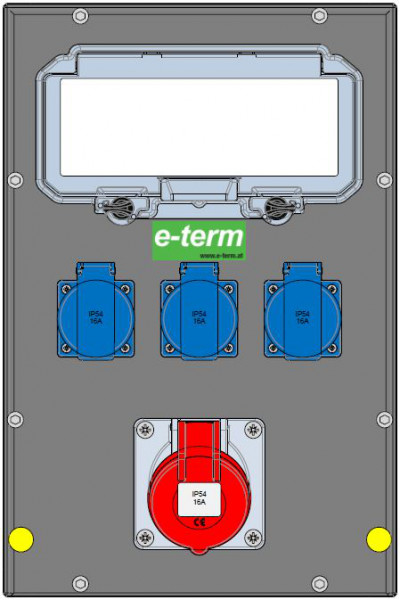 Artikelbild 1 des Artikels Vollgummiverteiler MODBOX WM 0001-3 FI040 IP54