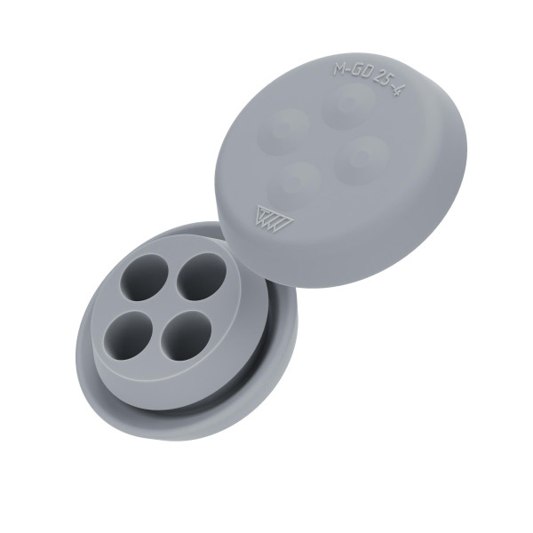 Artikelbild 1 des Artikels Kabeldurchführungstülle M-GD  M25-4 TPE IP65 GR