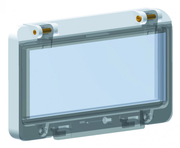 Artikelbild 1 des Artikels Betätigungsklappe 6 Module (58001) RAL7035 IP44