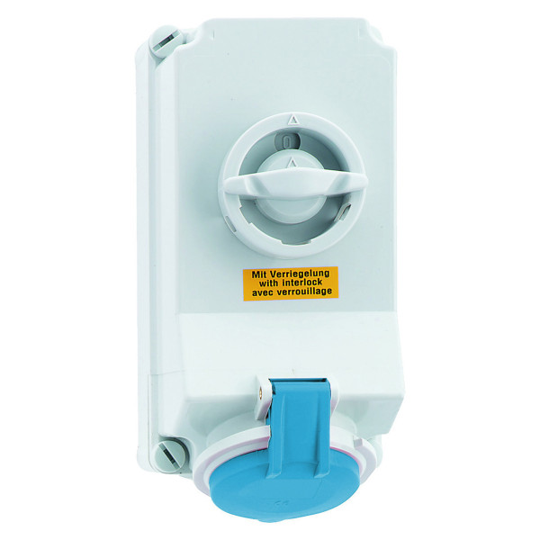 Artikelbild 1 des Artikels Wandsteckdose SL TE 32A 3p 230V 6h IP44 Ni 16097