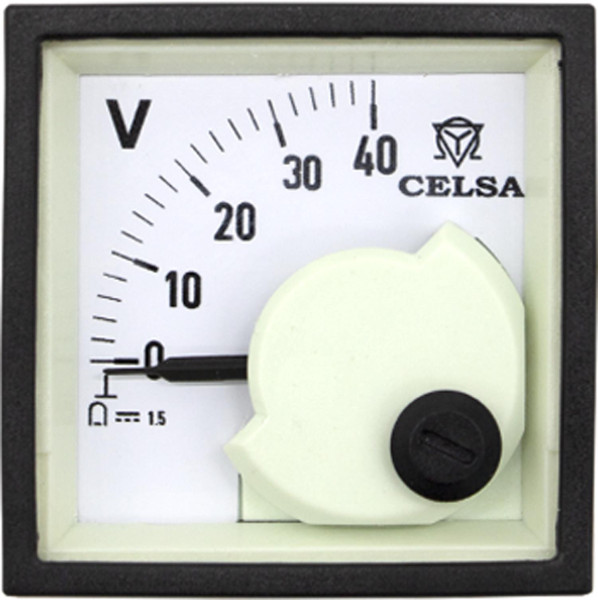 Artikelbild 1 des Artikels PQ 48n Voltmeter 0-40V DC, 90°Skala