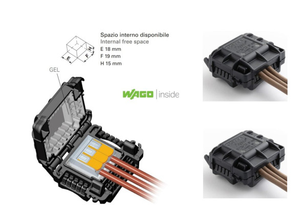 Artikelbild 1 des Artikels Gelbox inkl. 3polige Steckklemmen 4mm² (2Stk)