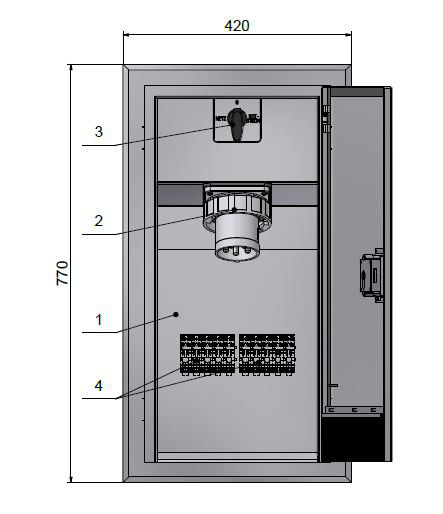 Artikelbild 1 des Artikels Notstromeinspeisung 125A 1h V2A UP Netzsch. 563867