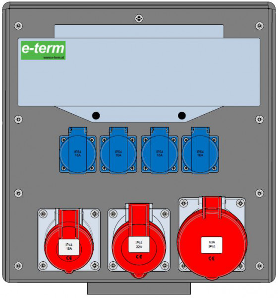 Artikelbild 1 des Artikels Vollgummiverteiler WM 0111-4 FI063 IP44