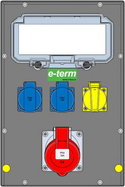 Artikelbild 1 des Artikels Vollgummiverteiler MODBOX WM 0010-2 FI040 IP44 RJ 