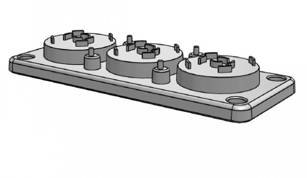 Artikelbild 1 des Artikels Kabeldurchführungsplatte RMC 3/7x7-57mm schwarz