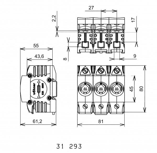 Artikelbild 1 des Artikels 31293 Triton Si-So D02 E18 63A 3pol 