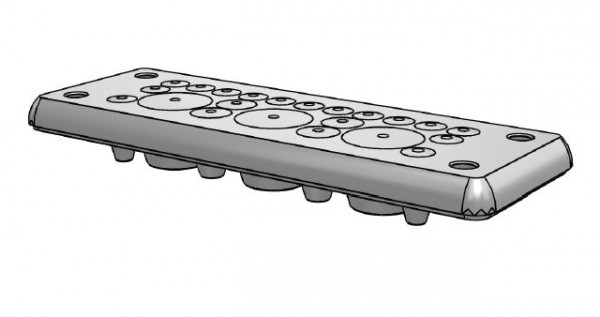 Artikelbild 1 des Artikels Kabeldurchführungsplatte MH-24/22x3-20mm schwarz