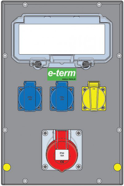 Artikelbild 1 des Artikels Vollgummiverteiler MODBOX WM 0001-2 FI040 IP44 RJ 