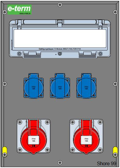 Artikelbild 1 des Artikels Vollgummiverteiler MODBOX WM 0002-3 FI063 IP44