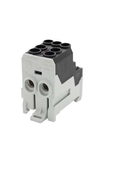 Artikelbild 1 des Artikels ZK 25/1 6x10mm² Unterverteilerblock UVB AL/Cu schw