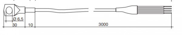 Artikelbild 1 des Artikels PT 100 Temperatursensor M6 Kabelschuh