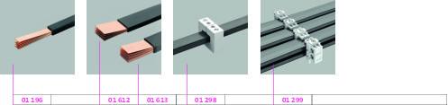 Artikelbild 1 des Artikels 01613 Lamellierte CU-Schiene blank isoliert