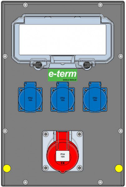 Artikelbild 1 des Artikels Vollgummiverteiler MODBOX WM 0001-3 FI040 IP44